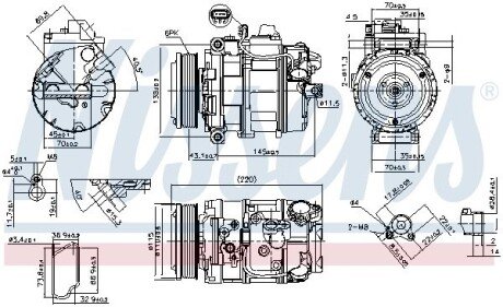 Компресор кондиціонера nissens 89599