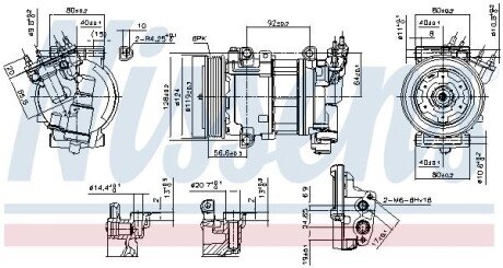 Компрессор кондиционера First Fit nissens 890051