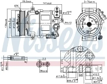 Компрессор кондиционера First Fit Nissens 89497