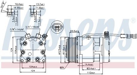 Компрессор кондиционера MAN TG-S (07-) |MAN TG-A (02-) |MAN TG-X (07-) nissens 89139