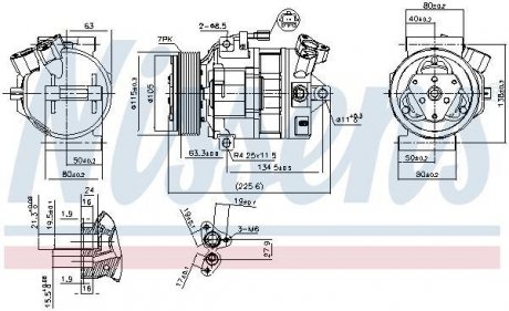 Компресор кондиционера nissens 890138