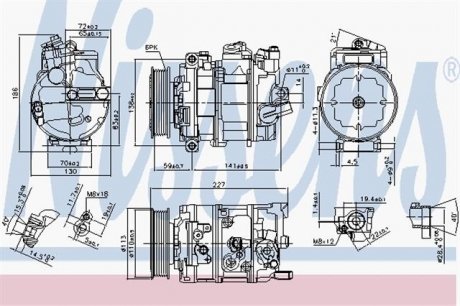 Компрессор кондиционера nissens 890632