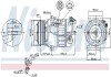 Компрессор кондиционера nissens 89394