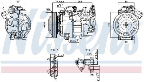 Компрессор кондиционера RENAULT GRAND SCENIC/ MEGANE (2016) nissens 891043 на Рено Kadjar