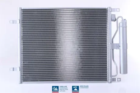 Конденсер кондиціонера nissens 940069 Ниссан Ноут е11