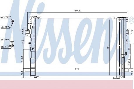 Конденсер кондиціонера nissens 940322