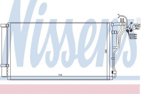 Конденсер кондиціонера nissens 940347