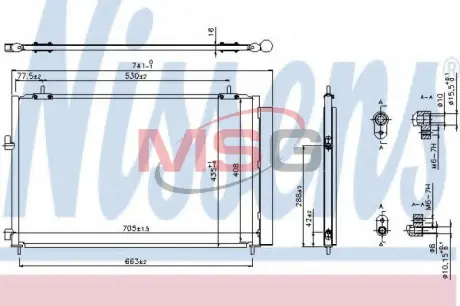 Конденсер кондиціонера nissens 940349