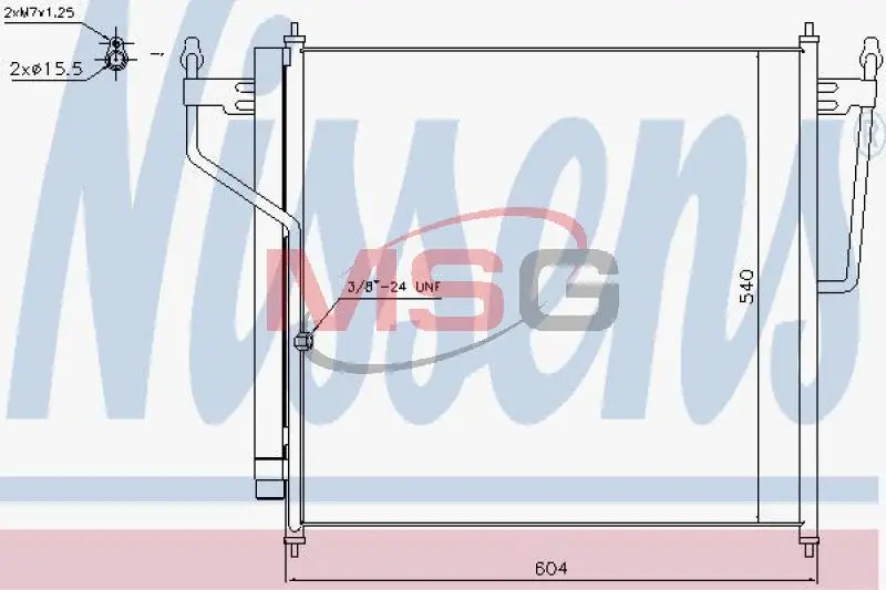 Конденсер кондиціонера nissens 940503