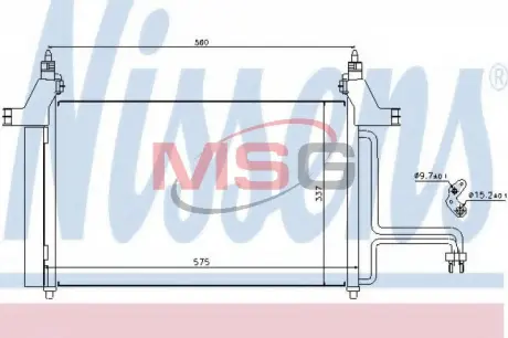 Конденсер кондиціонера nissens 94610
