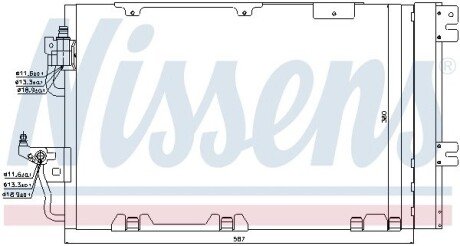 Конденсер кондиціонера nissens 94809