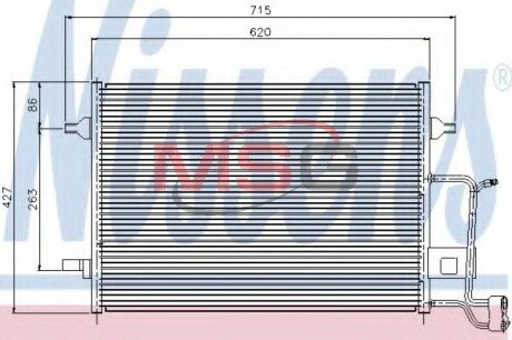 Конденсер кондиціонера nissens 94922