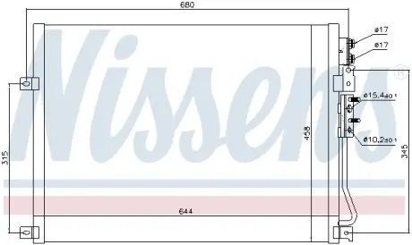 Конденсер кондиціонера Nissens 94931