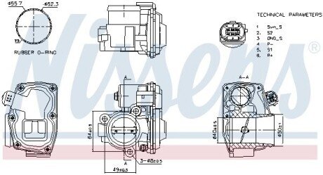 Корпус дросельної заслiнки nissens 955095