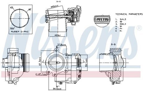 Корпус дросельної заслiнки nissens 955177