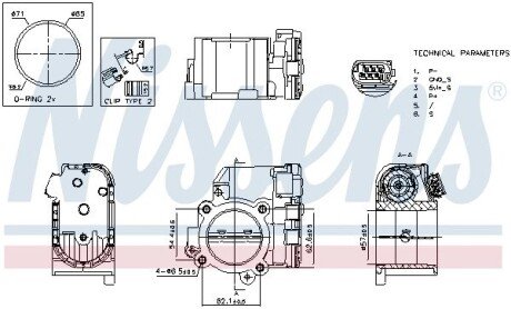 Корпус дросельної заслiнки nissens 955192 на Мерседес Cls 350