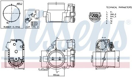 Корпус дросельної заслiнки nissens 955193 на Мерседес W204