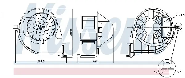 Крильчатка nissens 87802