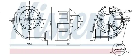 Крильчатка nissens 87802