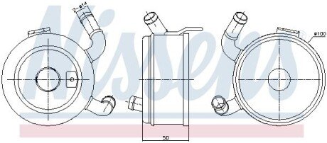 Масляний радіатор nissens 91371 на Лексус Rx330
