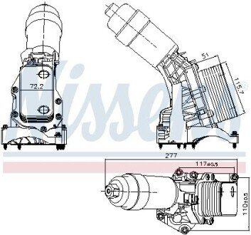 Масляний радіатор nissens 91395 на Бмв 7 серии