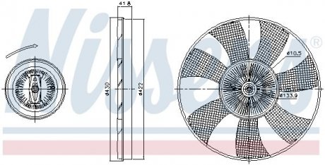 Муфта вентилятора nissens 86221 на Фольксваген Крафтер