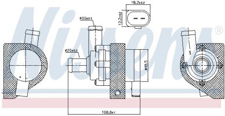 Насос системи охолодження nissens 832109 на Фольксваген Поло хэтчбек