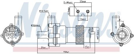 Насос водяний nissens 831056