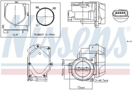 AUDI Дросельна заслонка A3, VW, SKODA, SEAT nissens 955055 на Сеат Ibiza 4