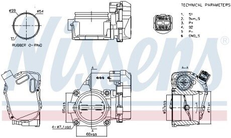 BMW Дроссельная заслонка 1 (E81), 3 (E90), 3 (E91) nissens 955174