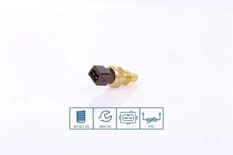 NISSENS CITROEN датчик температури води Berlingo, Jumpy, Jumper, Fiat Scudo, Peugeot 306/405/406/605, Partner, Expert Nissens 207014