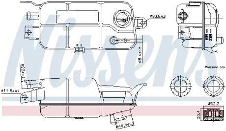 NISSENS FIAT розширювальний бачок BRAVA 95- nissens 996359