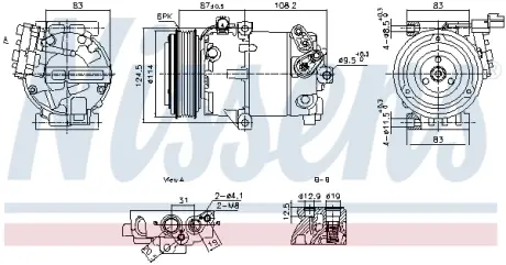 Комплект сцепления в сборе nissens 890897 Hyundai Элантра md