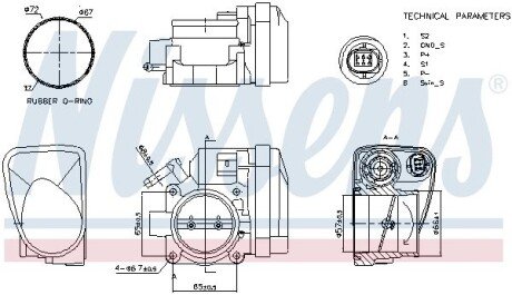 MINI Дросельна заслонка MINI (R50, R53) nissens 955122