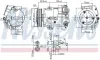NISSENS OPEL Компресор кондиціонера ASTRA J, MERIVA B nissens 890058