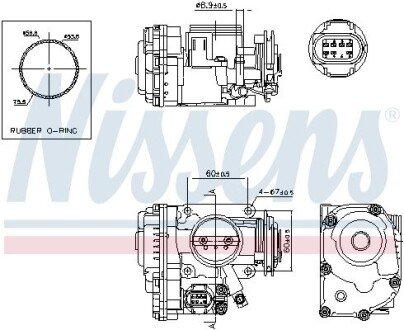 VW Дросельна заслонка Golf III, Polo, Vento, Seat, Skoda Felicia nissens 955042