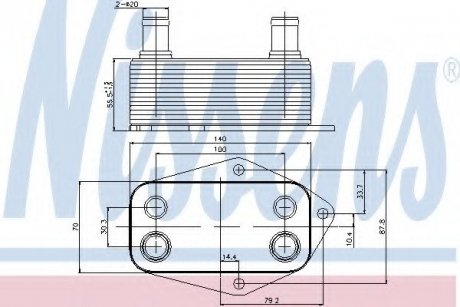 Охолоджувач мастила nissens 90675