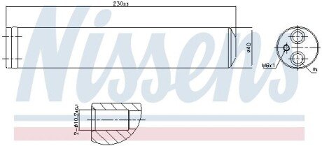 Осушитель кондиционера RENAULT SANDERO I (08-) 1.6 i (+) nissens 95241