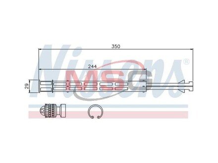 Осушитель MERCEDES-BENZ; VW nissens 95358 на Мерседес Viano w639