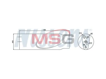 Осушитель Nissens 95170