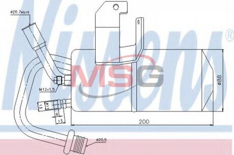 Осушитель nissens 95317