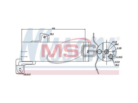 Осушитель nissens 95497 на Мерседес S-Class C216