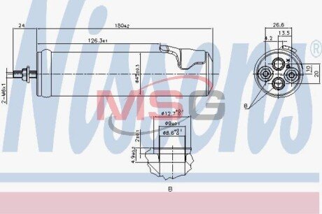 Осушитель nissens 95565 на Форд Экоспорт