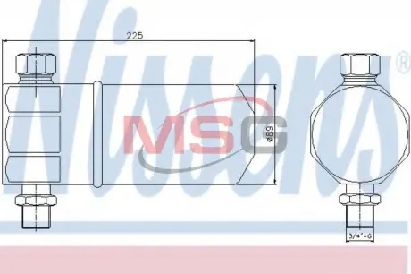 Осушувач кондицiонера Nissens 95115