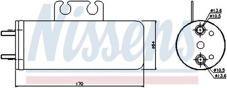 Осушувач кондицiонера nissens 95316