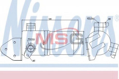 Осушувач кондиціонера nissens 95433 на Ауди А8 д3