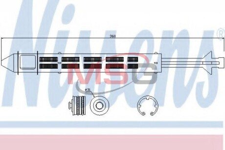 Осушувач кондиціонера nissens 95468 на Шкода Фабия 2