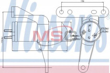 Осушувач кондиціонера nissens 95470 на Рено Клио 2