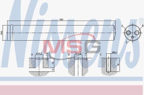 Осушувач кондиціонера nissens 95525 на Рендж (ленд) ровер Спорт