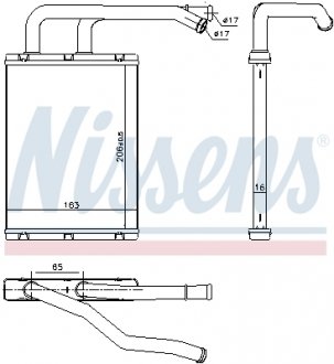 Отопитель nissens 707176 на Мазда 6 gg